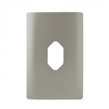 Placa p/ 1 Tomada Vertical 4x2 - Novara Aço Placa p/ 1 Tomada Vertical 4x2 - Novara Aço